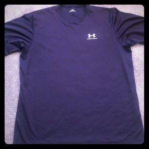 Navy tech gear under armor men’s shirt
